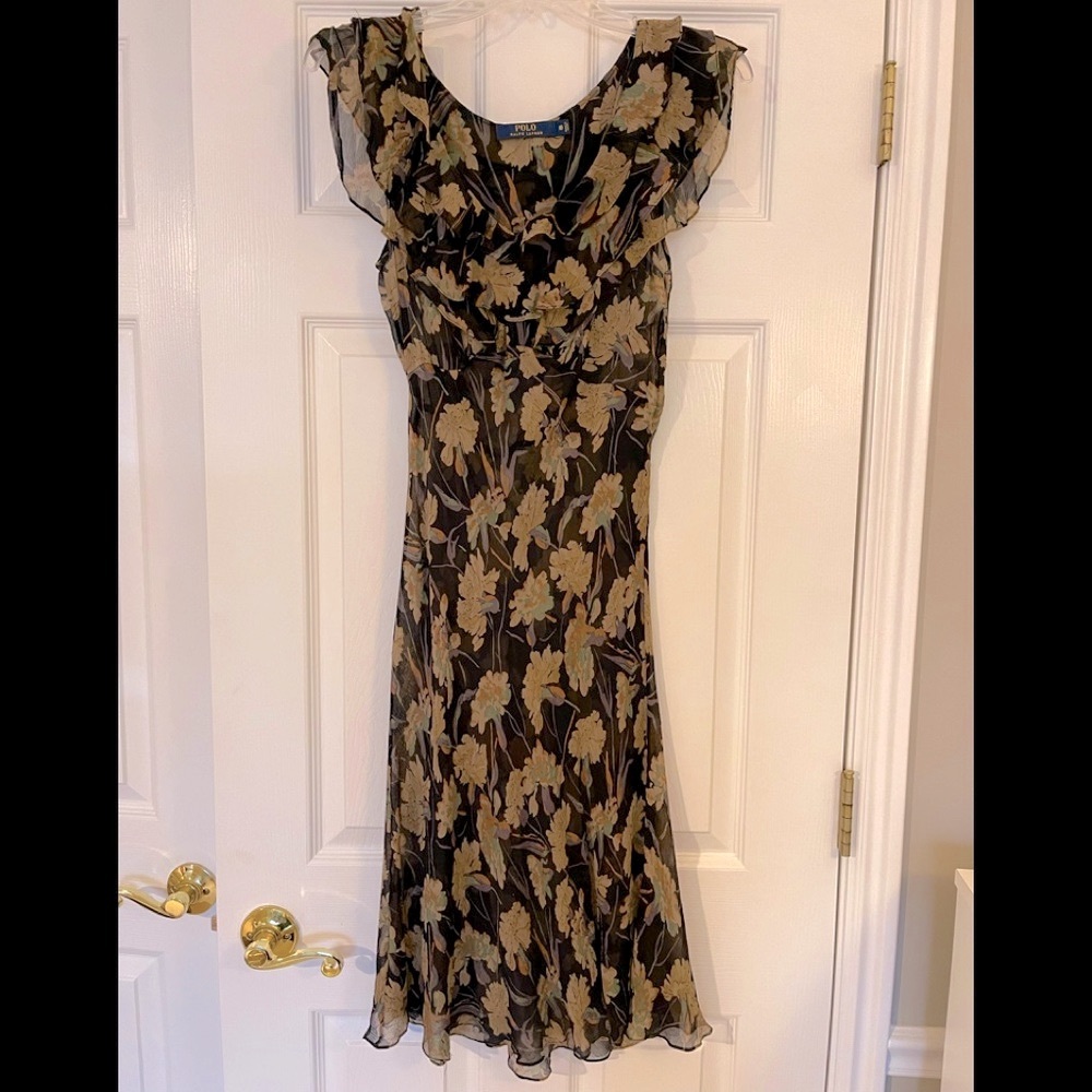 Ralph Lauren Flowing Silk Dress